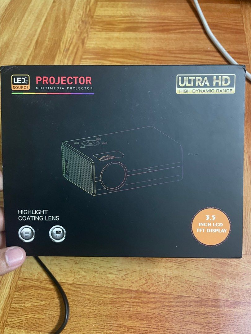 Home Projector Ultra HD Highlight Coating Lens, TV & Home