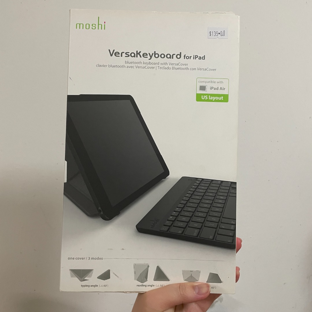 IPAD KEYBOARD EXTENSION MOSHI VERSAKEYBOARD FOR IPAD TABLET, Mobile