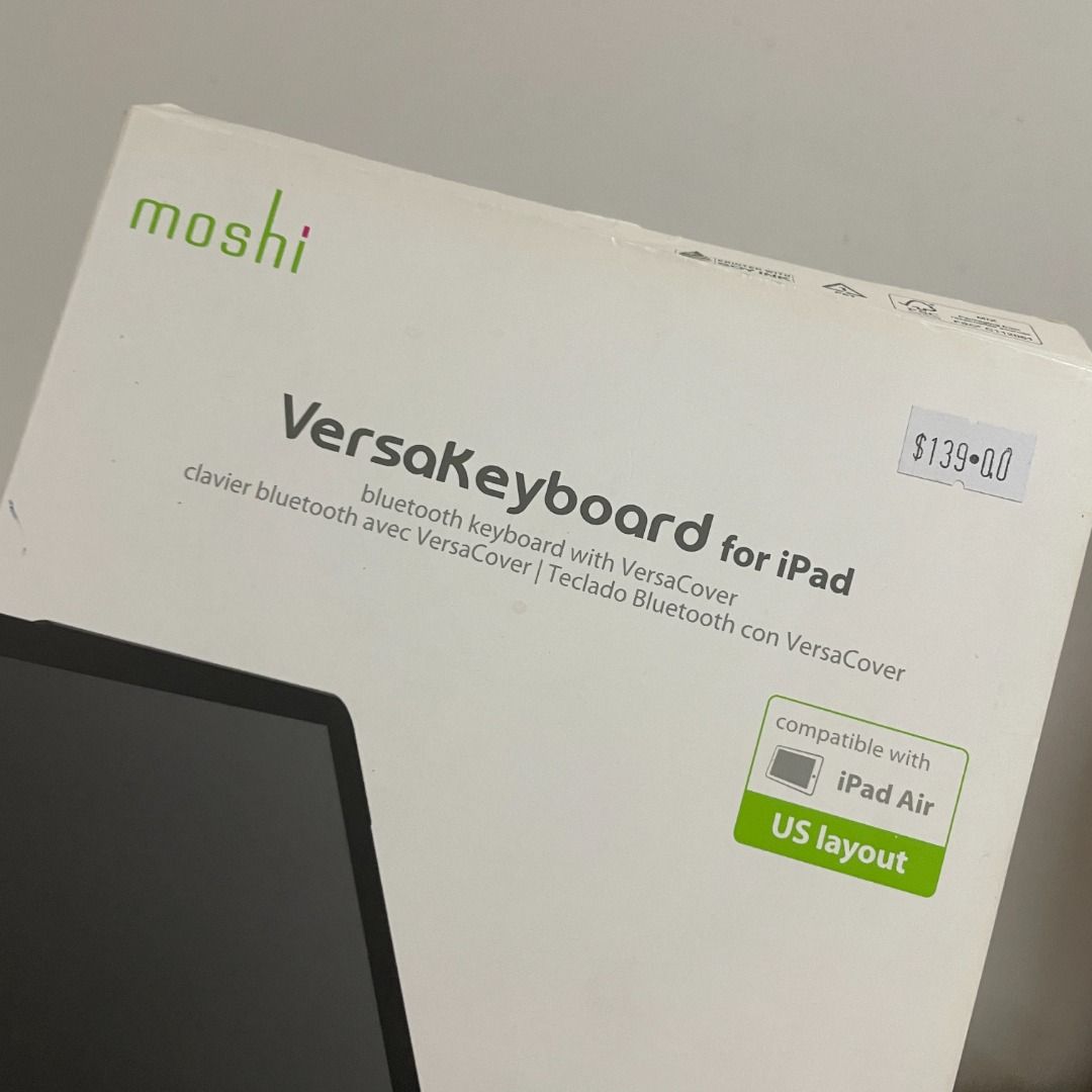 IPAD KEYBOARD EXTENSION MOSHI VERSAKEYBOARD FOR IPAD TABLET, Mobile