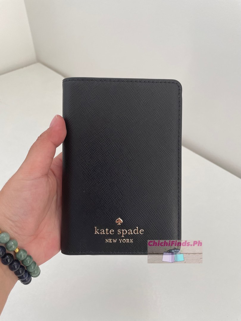 Kate Spade Staci Passport Holder in Black on Carousell