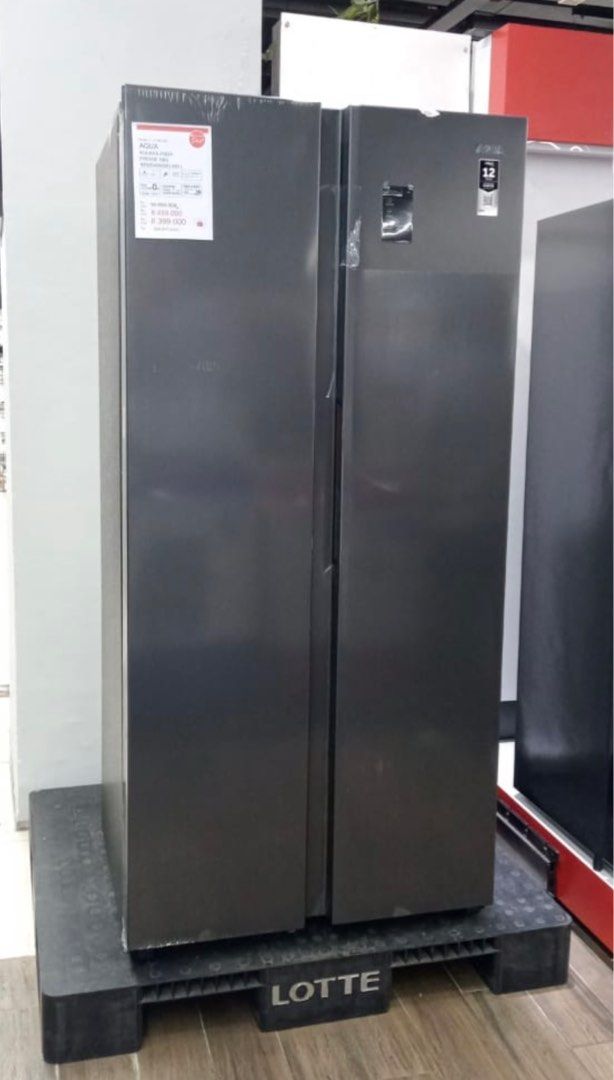 Kulkas Aqua Fridge SBS Bisa Cicilan Tanpa CC Proses CEPAT Gan GRATIS 1X