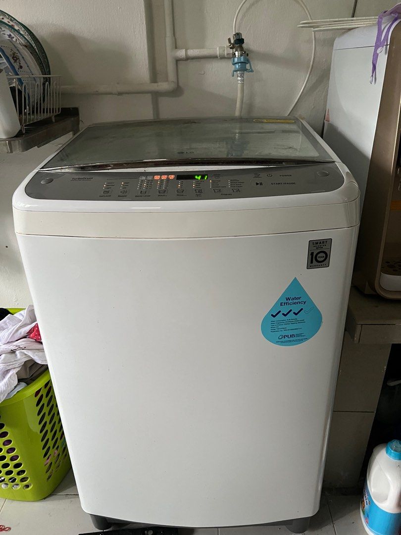 LG 10kg weight washing machine, TV & Home Appliances, Washing Machines and Dryers on Carousell