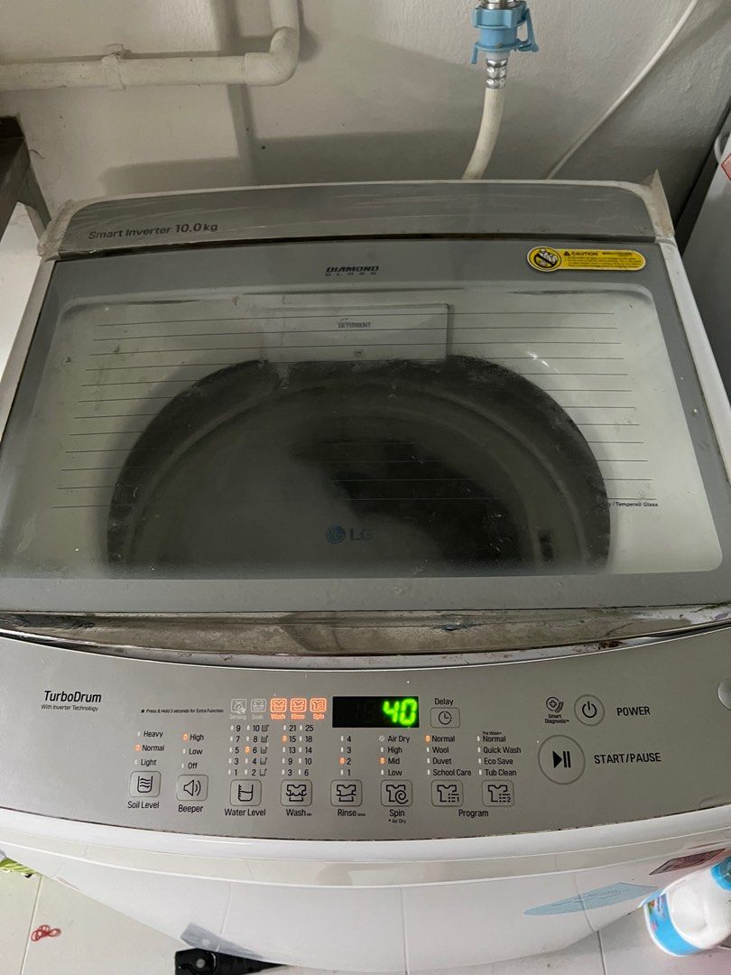 LG 10kg weight washing machine, TV & Home Appliances, Washing Machines and Dryers on Carousell