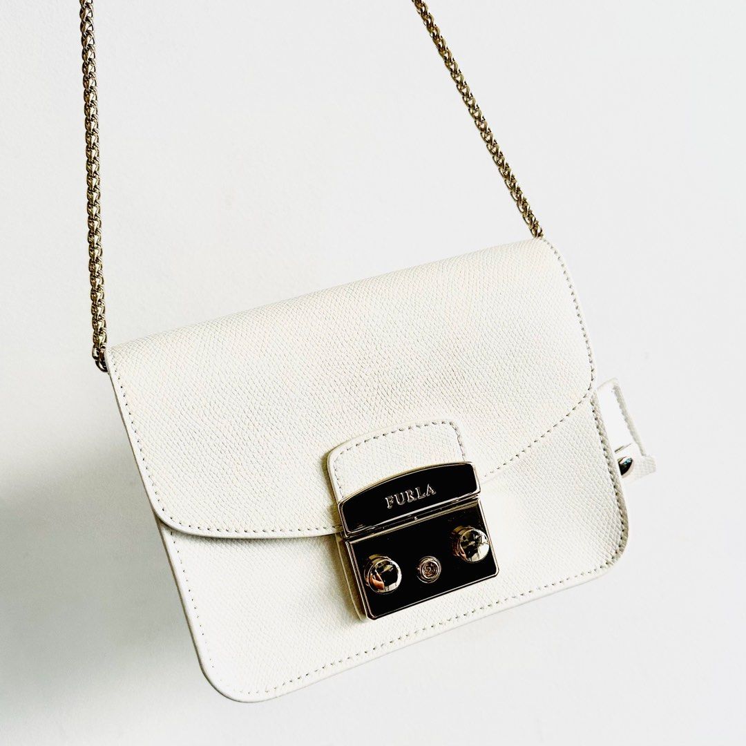 Furla outlet white handbag