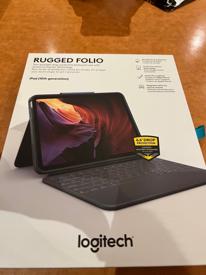 Logitech rugged folio keyboard for iPad, Computers & Tech, Parts & Accessories, Computer