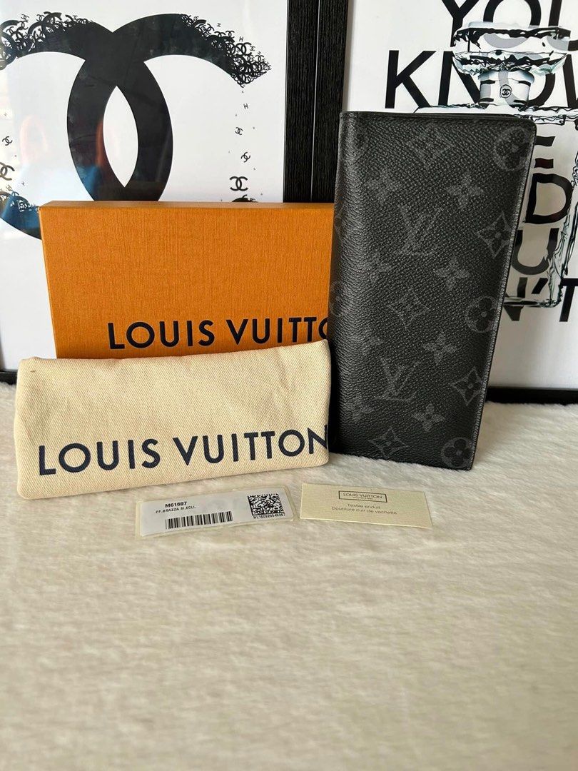 Louis Vuitton Brazza Bifold wallet (Category: Luxury Bags & Wallets) located in Manila. Submitted by bagislifeshop (Listing ID 1232202777, Image 1). Description: ▪️Louis Vuitton Brazza Bifold wallet▪️ ☑️Available in Pampanga ✅Date code: TA4106 ✅Condition: 8/10 ✅Material: Monogram eclipse coated canvas ✅Inclusions: Dust bag, receipt and photocopied receipt .