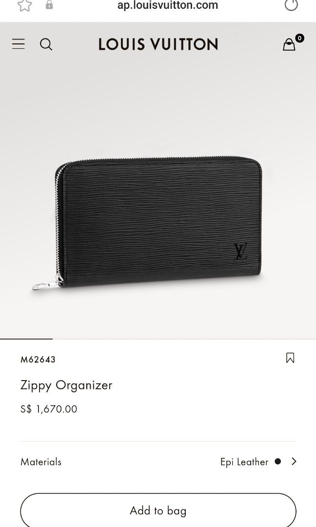 Shop Louis Vuitton ZIPPY ORGANISER Zippy organizer (M62643) by