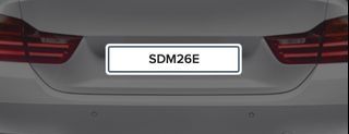 *LTA FEES INCLUDED* SDN 26 E Carplate Number For Sale!