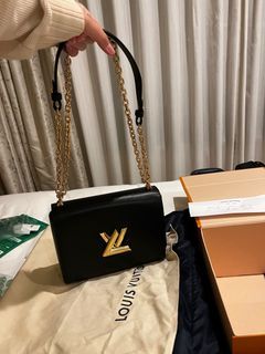 M21554 Louis Vuitton Monogram Flowers Twist MM Handbag