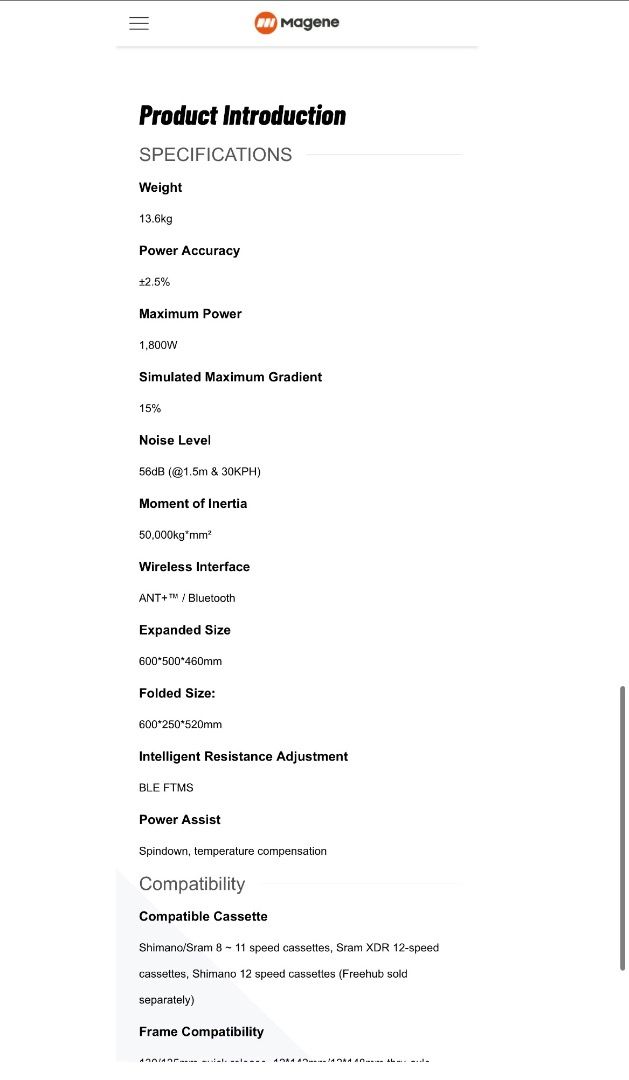 magene smart trainer