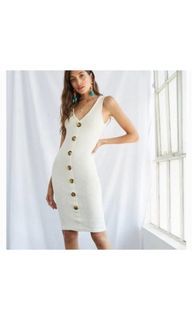 Magnolia button  Dress