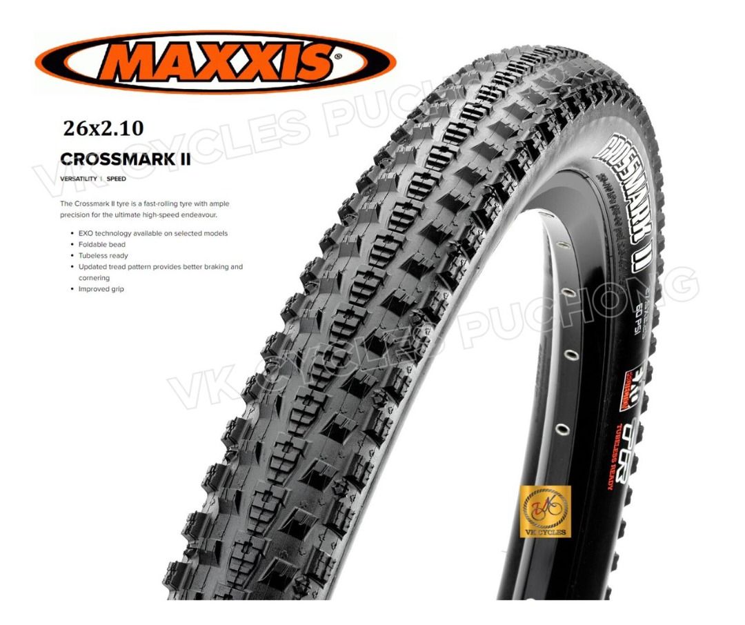 Maxxis crossmark shop 26 tubeless ready