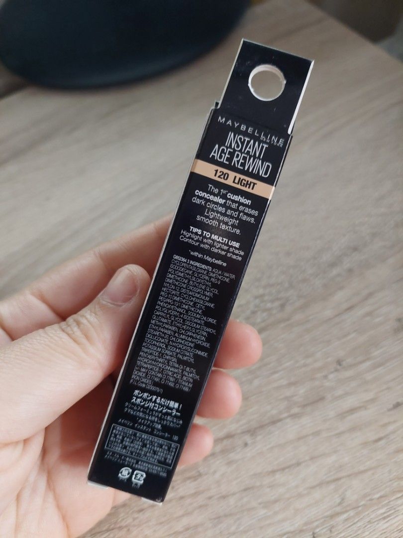 Maybelline Instant Age Rewind Eraser (120 Light), Beauty & Personal ...