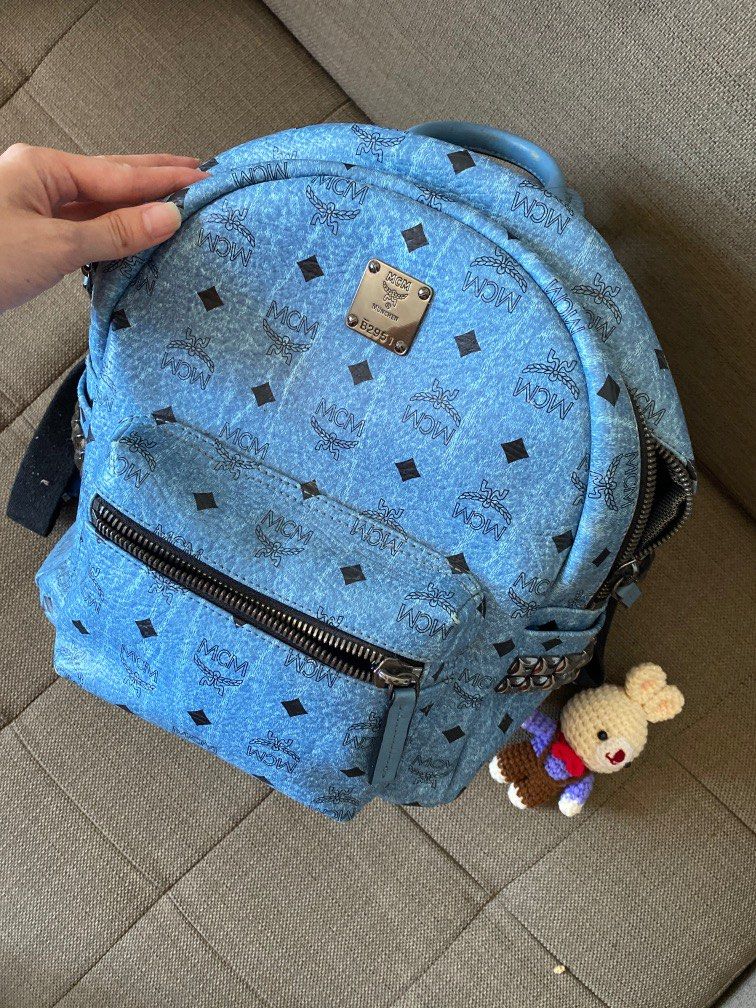 Mcm denim backpack best sale