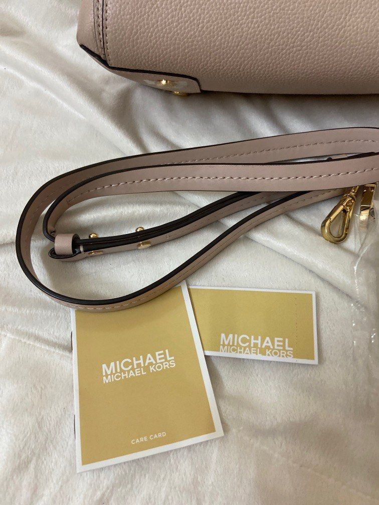 Michael Kors Pink Leather Lana Clutch Bag