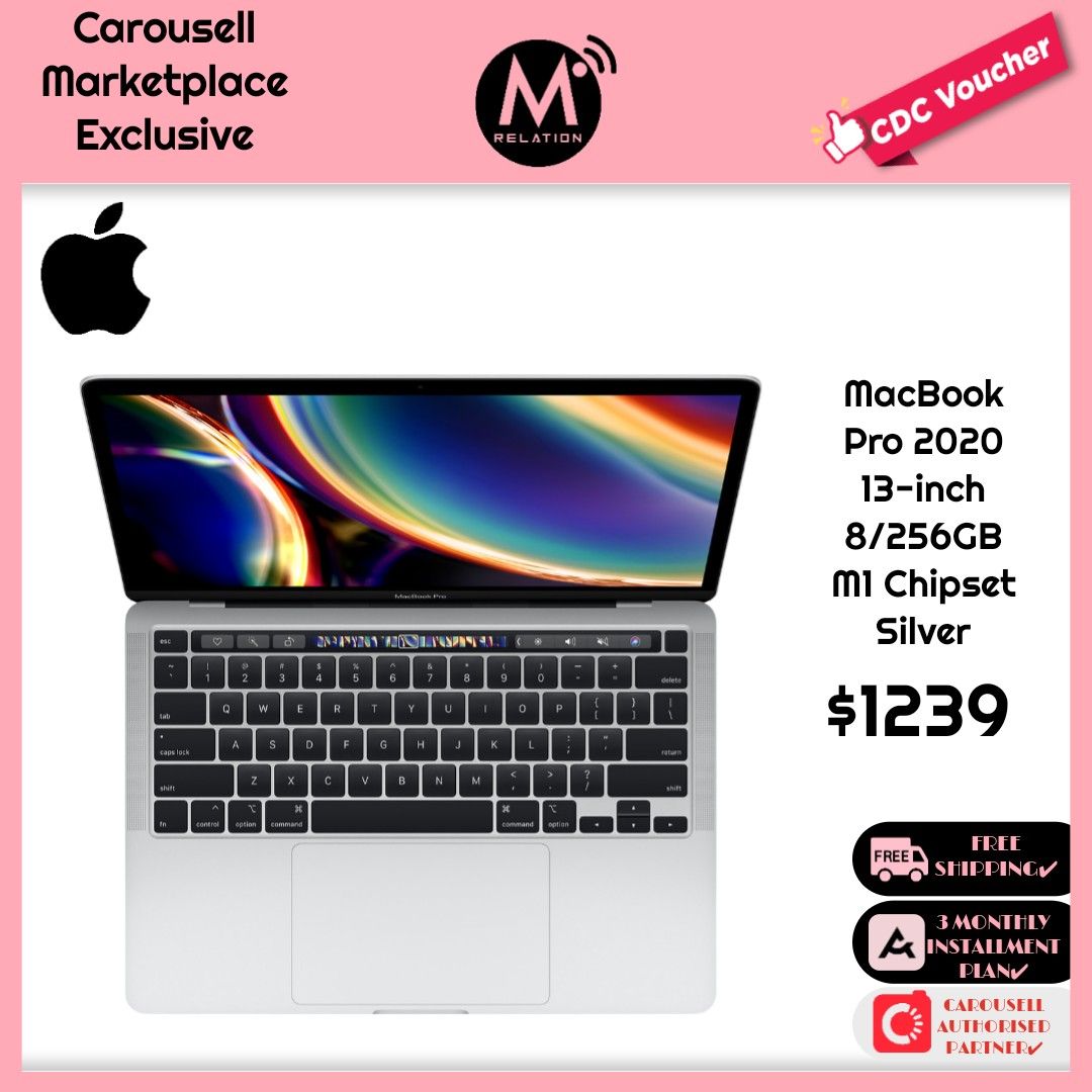 Mobile Relation】 Macbook Pro 2020 13-inch 8/256GB M1 Chipset