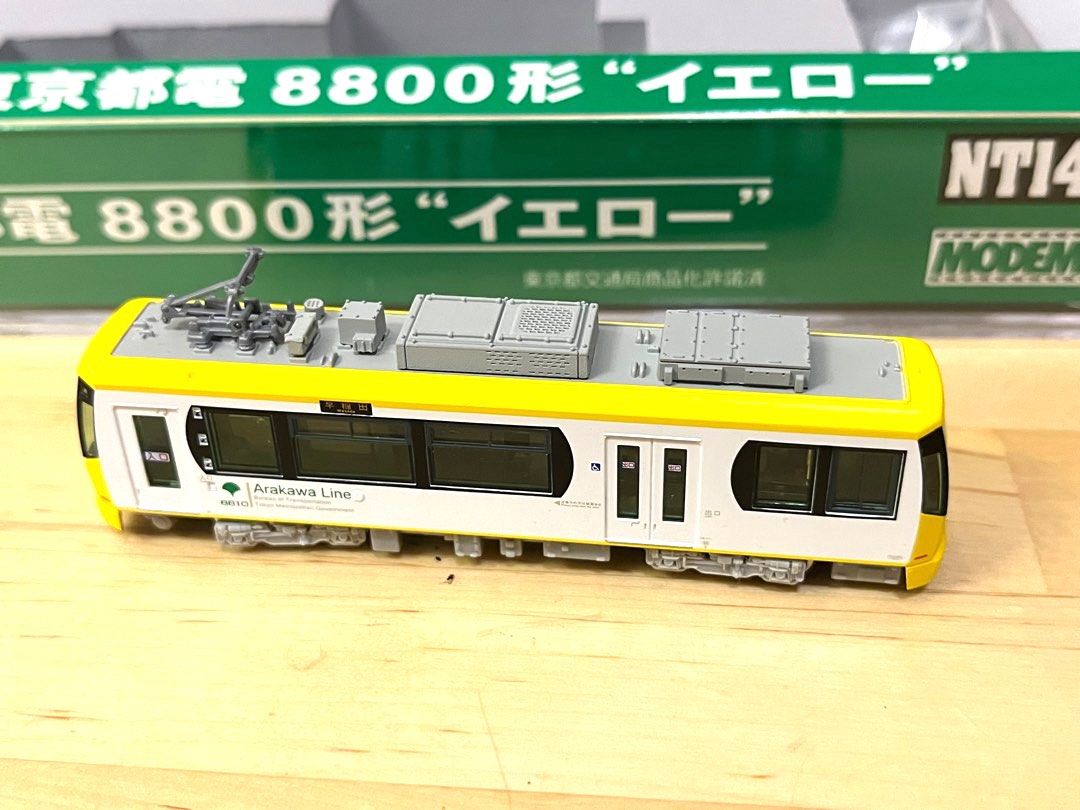新品 MODEMO モデモ Nゲージ 東京都電 8800形 イエロー NT143