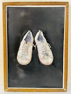 Modern Art - Melted Shoe Embossed with Frame