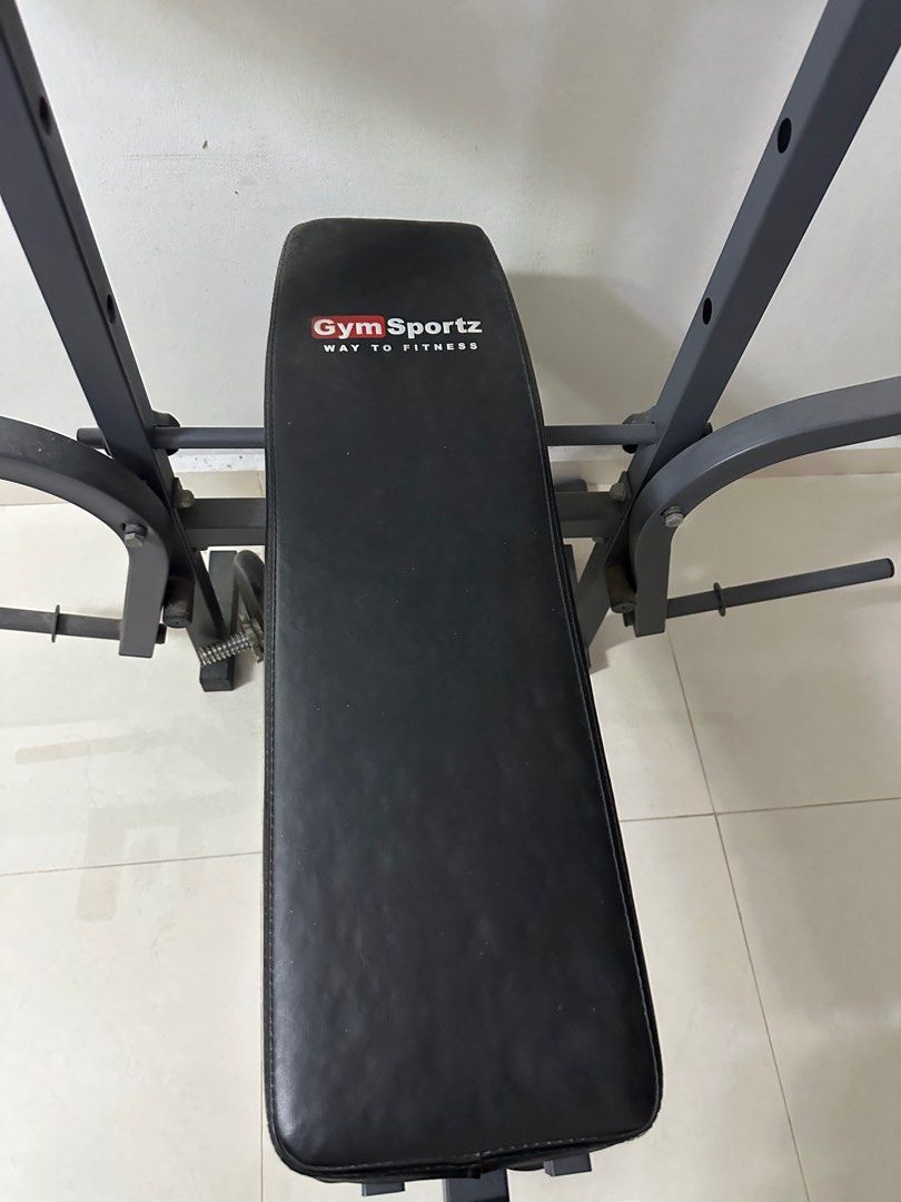 Multi functional work bench (Category: Weights & Dumbbells) located in Singapore. Submitted by vict1234 (Listing ID 1232172923, Image 2). Description: Selling my multi functional work bench as my son has sign up a gym membership. So this is under utilise now. All in good condition. 1 Workbench 1 bar 2 x 10 kg weights 2 x 5 kg weights Self pickup No delivery Cash only #workbench , #exercise bench, #weights.
