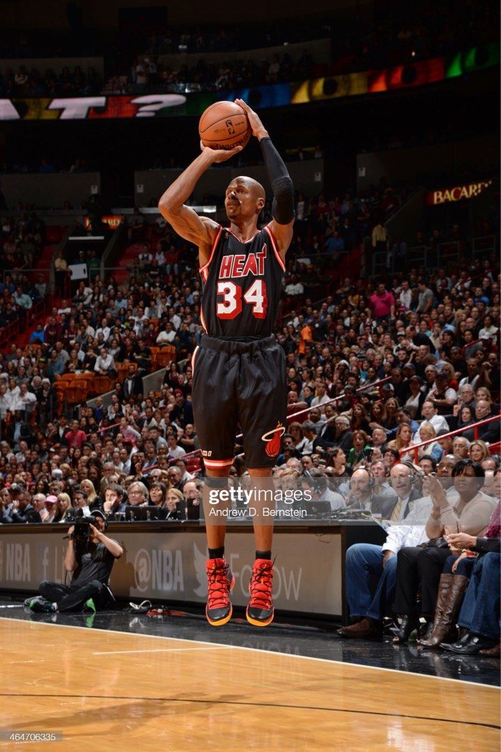 Maillot NBA Ray Allen Miami Heat 2012-13 Mitchell & ness Hardwood Classic  Noir