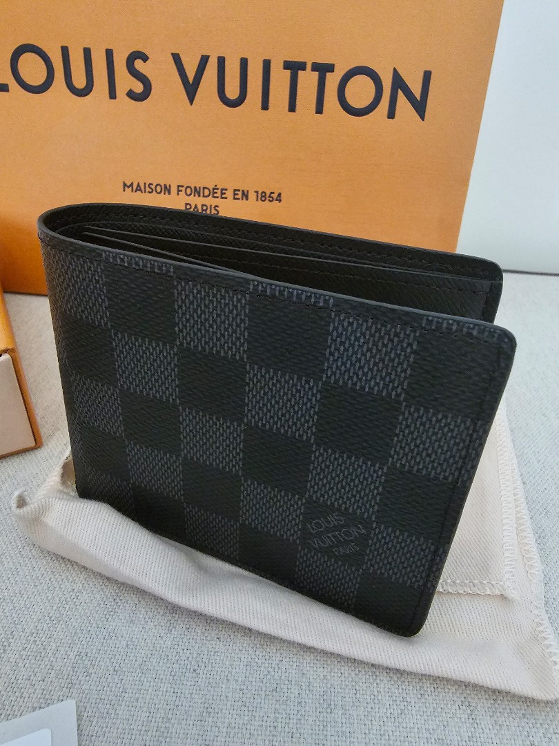 Ready LV Slender Wallet Inside Blue, Barang Mewah, Tas & Dompet di Carousell