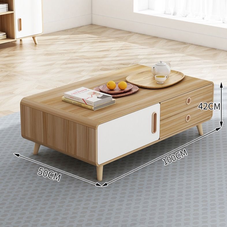 New Storage Coffe table Type 10210 Light Wood Coffee Table - 3 days delivery and free ...