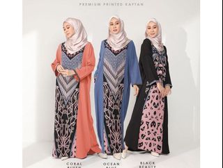 NIKA Printed Kaftan Dress