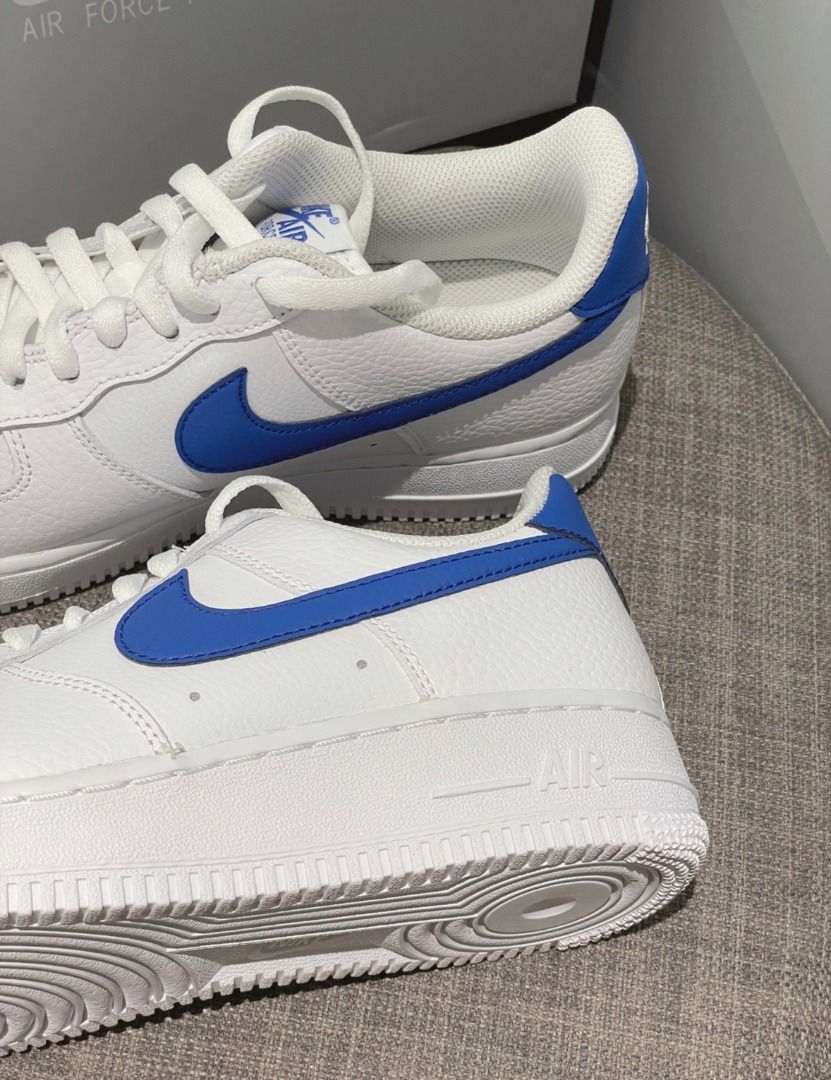 Nike Air Force 1'07 LowRoyal Blue/Hoops, 男裝, 鞋, 波鞋- Carousell