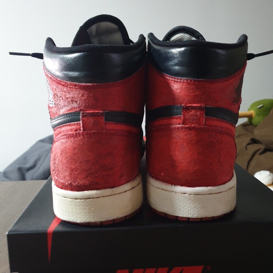Nike Air Jordan High 1.5 1 Bred The Return Custom Sole Swap