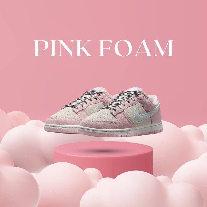 👟Nike Dunk Low LX “Pink Foam” 粉紅 麂皮 女鞋 DV3054-600