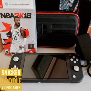 Nintendo Switch Lite Gray & NBA 2k18 Bundle