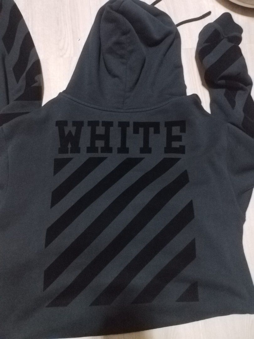 OFF WHITE HOODIE Men s Fashion Coats Jackets and Outerwear on