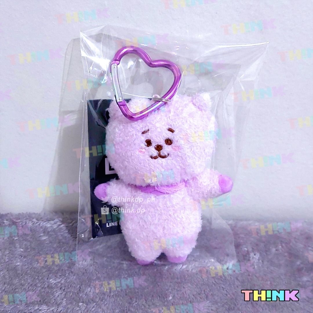 ON HAND BT21 RJ Purple Edition Plush Bag Charm ( bts jin japan keyring ...