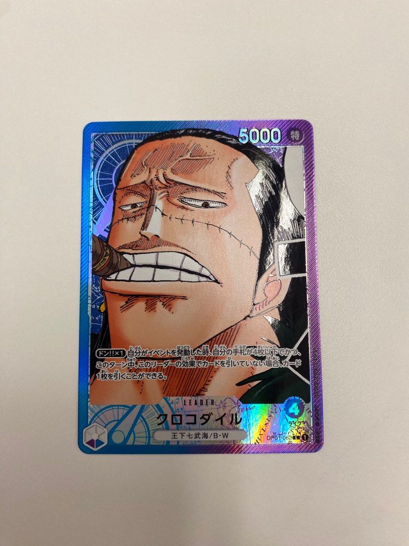 One Piece TCG OP01 OP01 Crocodile Leader AA (Croc Ldr Alternate Art