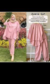 Oneset bahan linen, muat sampai bb 58an