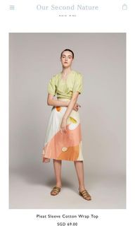 Our second nature wrap top