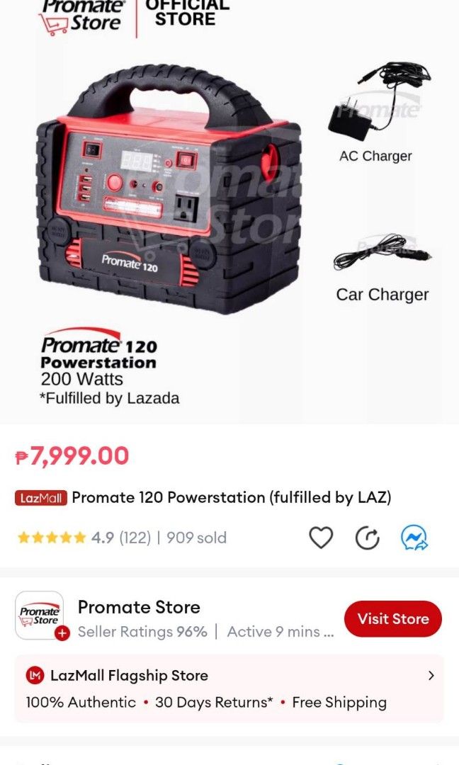 Promate 120 Box Promate Powerstation, Mobile Phones & Gadgets, Mobile & Gadget ...