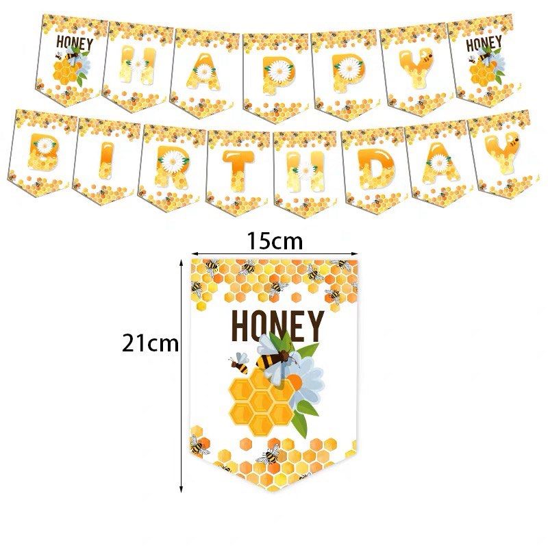 [Ready Stock] NEW Arrival ~ Happy Bee Day Themed Happy birthday party ...
