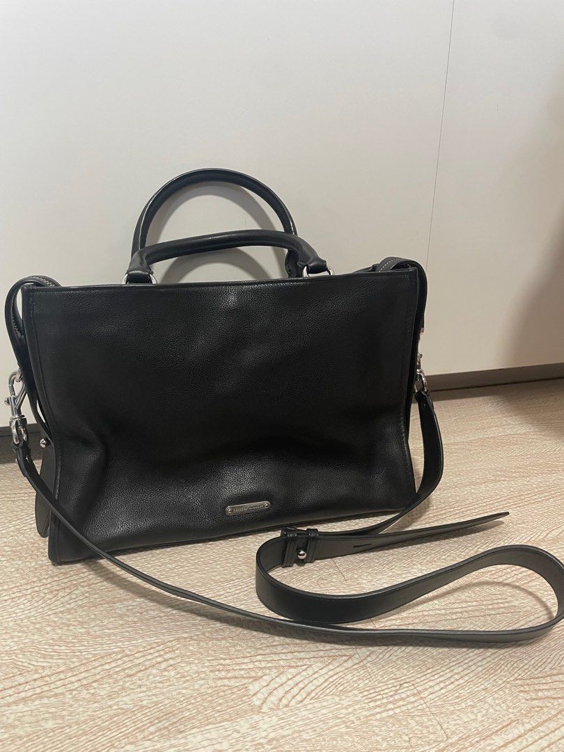 Rebecca minkoff black discount satchel