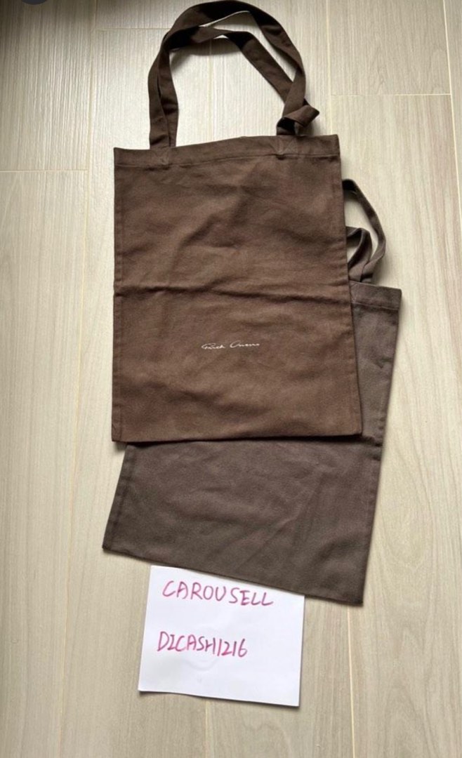 Rick owens dust bag outlet