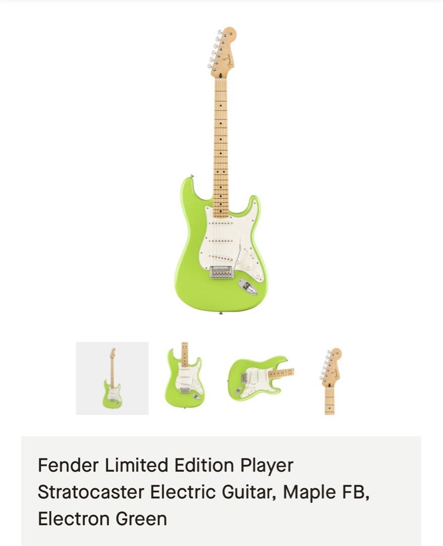 Fender stratocaster hot sale electron green