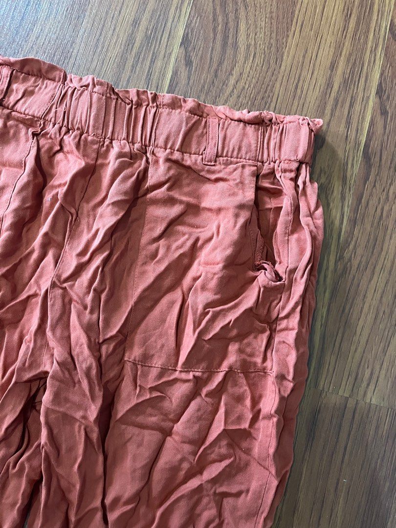 Rust Trousers/Pants (Category: Other Bottoms) located in Taguig. Submitted by prelovedcloset2 (Listing ID 1232255772, Image 3). Description: - from the USA - garterized.