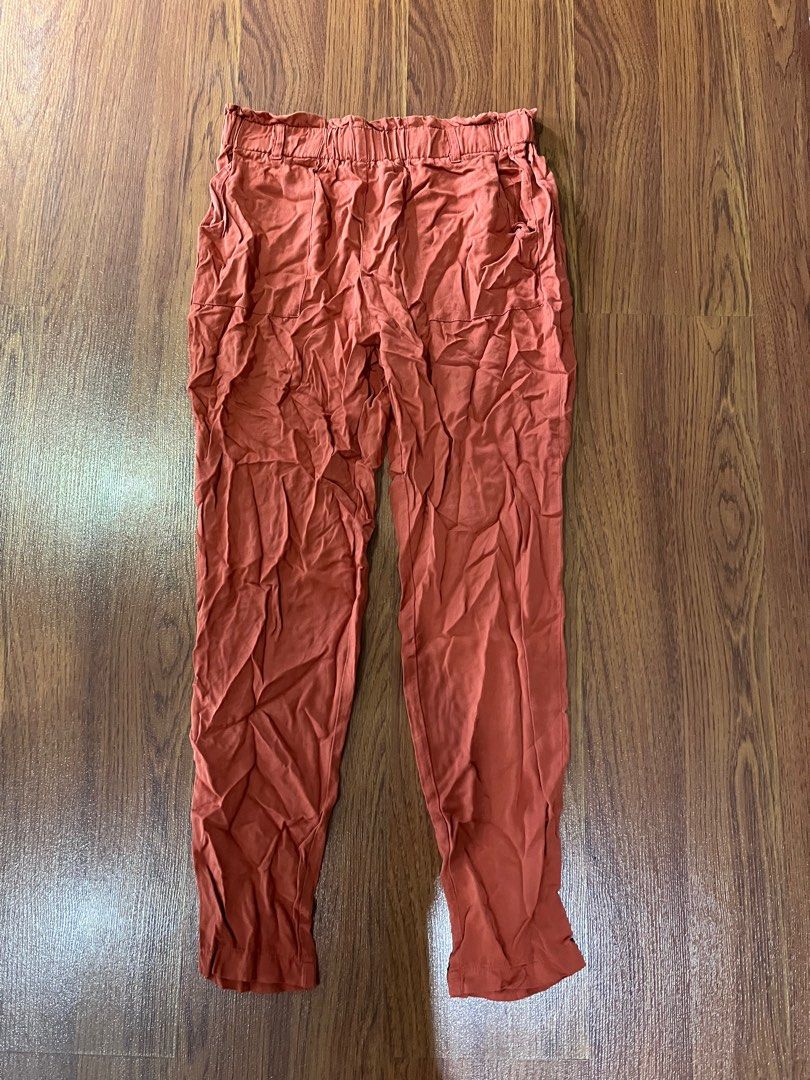 Rust Trousers/Pants (Category: Other Bottoms) located in Taguig. Submitted by prelovedcloset2 (Listing ID 1232255772, Image 1). Description: - from the USA - garterized.