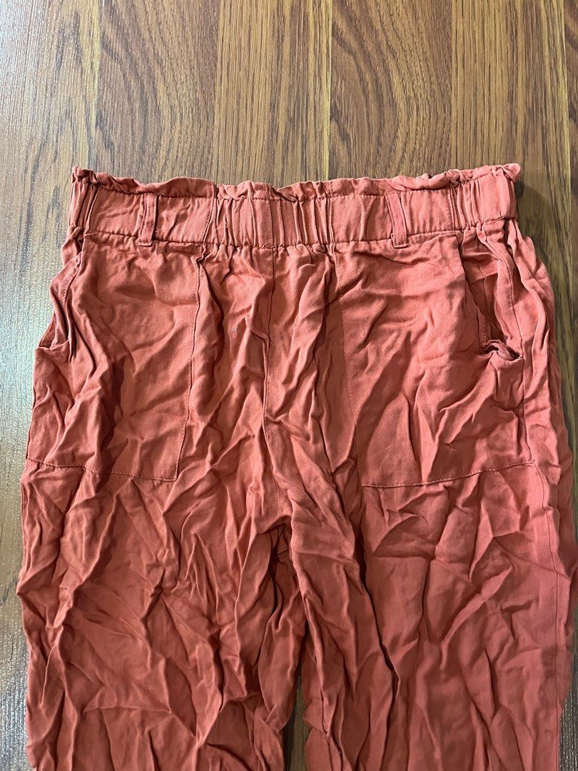 Rust Trousers/Pants (Category: Other Bottoms) located in Taguig. Submitted by prelovedcloset2 (Listing ID 1232255772, Image 2). Description: - from the USA - garterized.