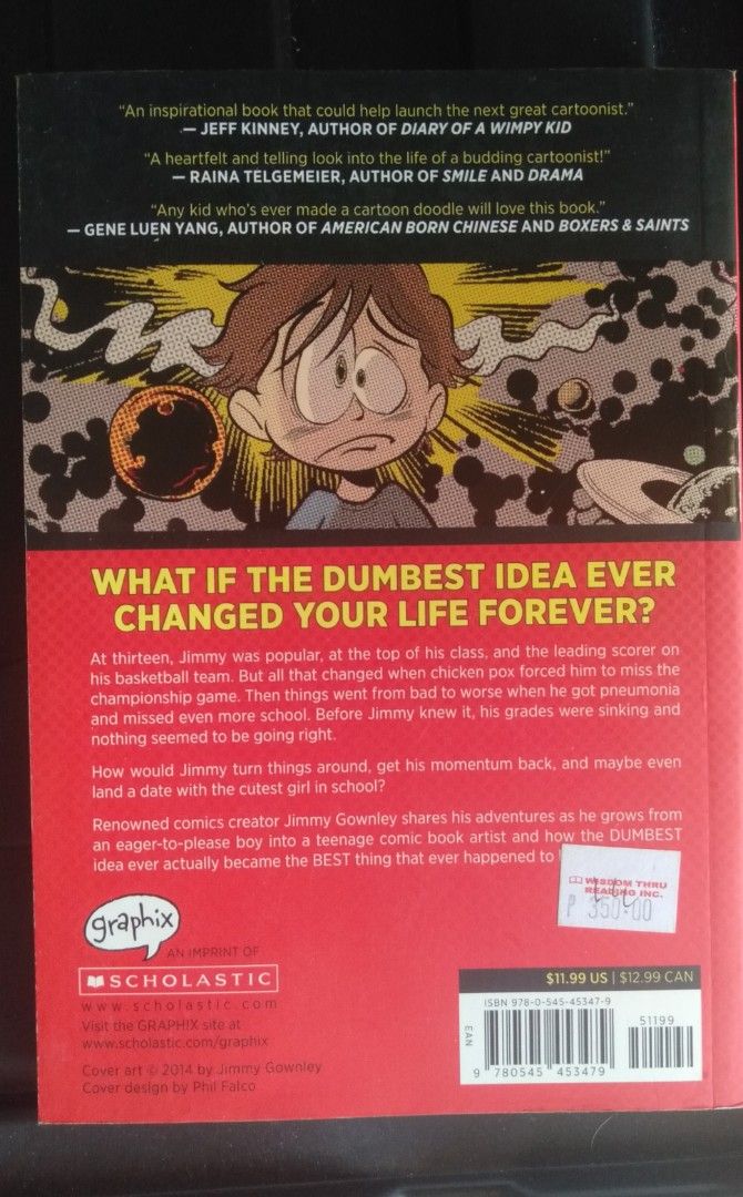 Scholastic Graphix- Pandemonium, Bone Series, The Dumbest Idea Ever (Category: Comics & Manga) located in Manila. Submitted by rinroo (Listing ID 1232202311, Image 2). Description: Comic Novels from Scholastic The Dumbest Idea Ever- 300 Bone, Book Two- 200 Pandemonium- 350 Takeall: 800 rfs: decluttering payment first basis thru Gcash!!.