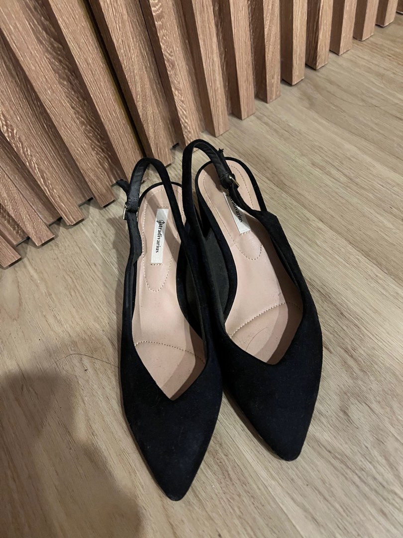 stradivarius black heels