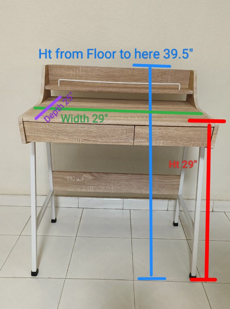 Study Table (Category: Tables & Sets) located in Singapore. Submitted by llwah (Listing ID 1232268136, Image 2). Description: .