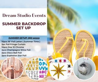 Summer Backdrop Set Up Inspo Party Package