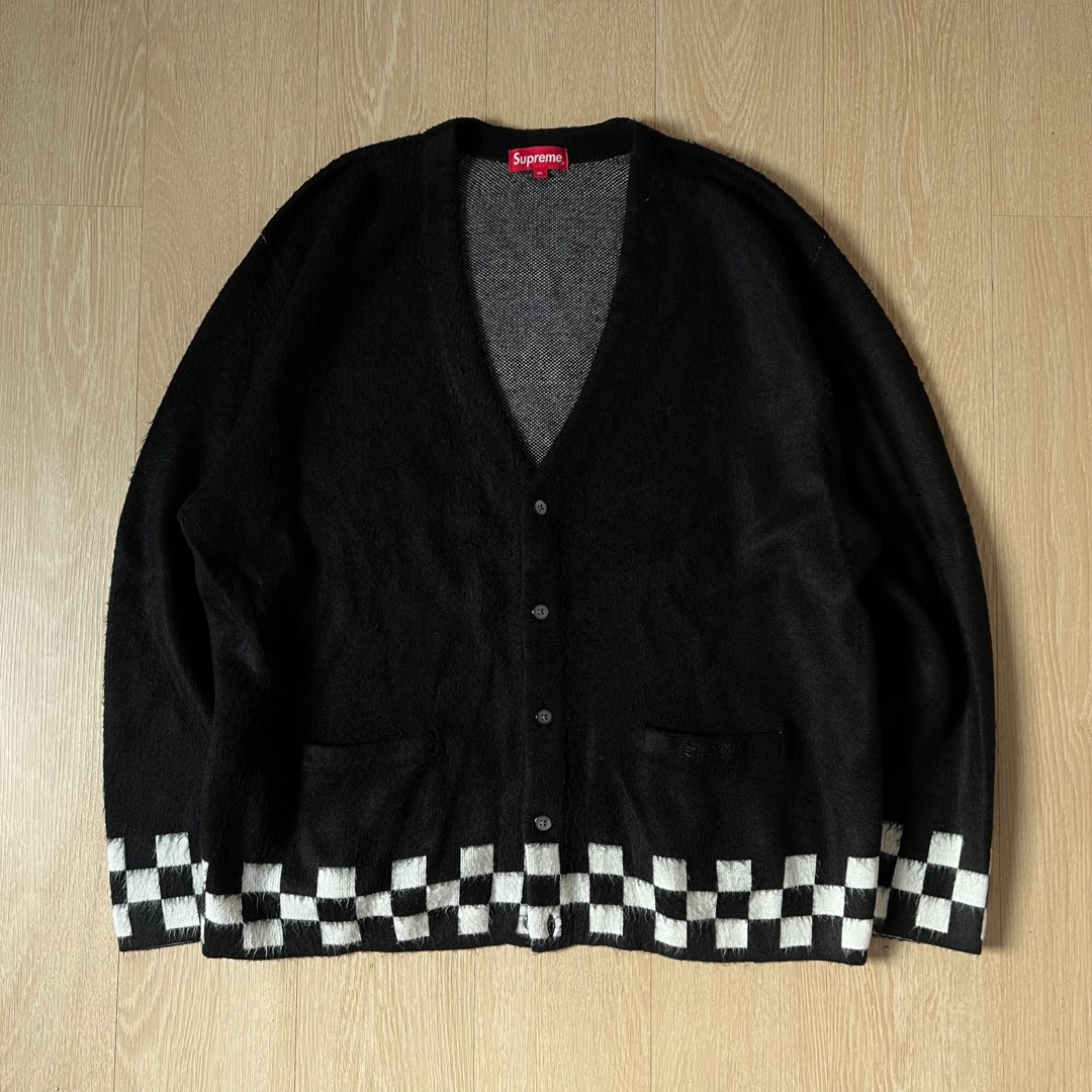 Supreme checkerboard cardigan M