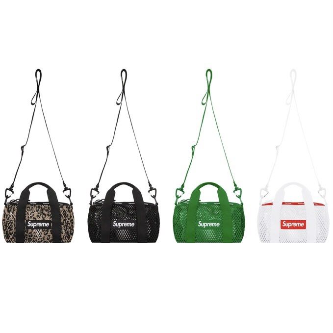 ☆送料無料☆ 当日発送可能 ♥️Supreme Mesh Mini Duffle Bag Black